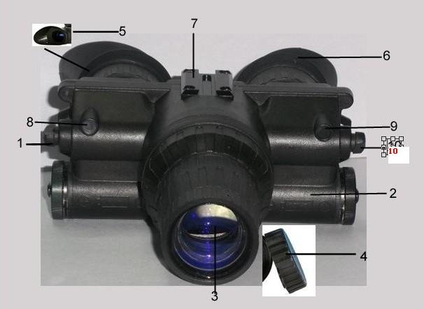 Argustec Handheld Night Vision Multifunción Goggles Termal Alcance